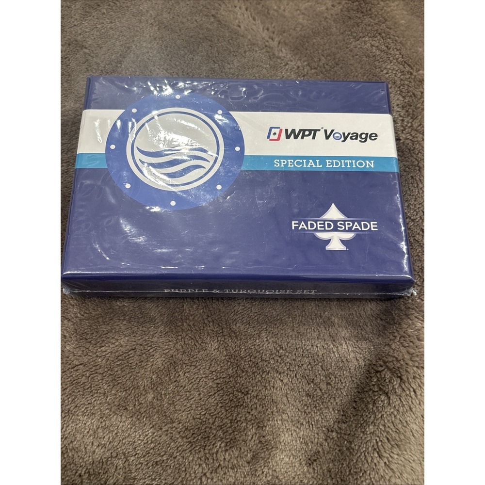 FADED SPADE WPT Voyage Special Edition Playing Cards Bridge Size 3.0 Two Decks